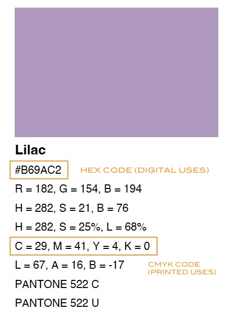 hex and cymk color codes
