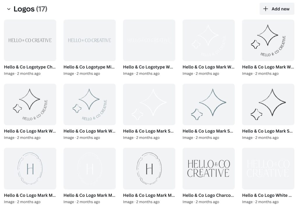 How to add logos to Canva brand kit